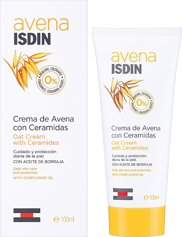 Hafercreme mit Ceramiden für Gesicht und Körper - Isdin Avena Oatmeal Cream With Ceramides — Bild N2