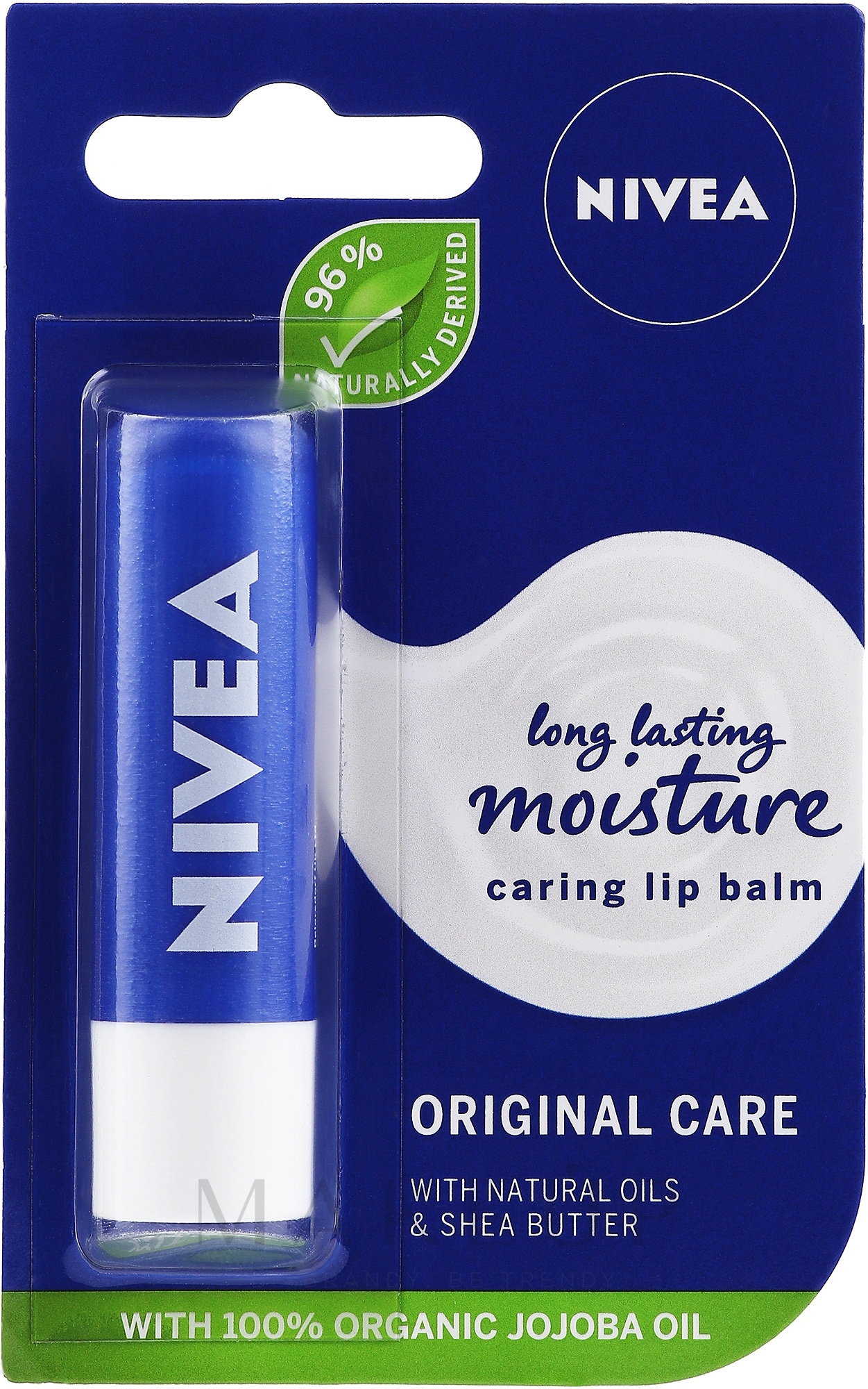 Lippenbalsam mit Naturölen und Sheabutter - NIVEA Original Care 24H Lip Balm — Foto 4.8 g