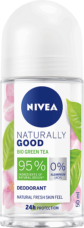 Deo Roll-on - Nivea Naturally Good Deodorant Roll-on Bio Green Tea — Bild N1