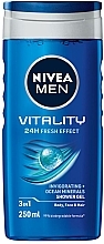 3in1 Duschgel - NIVEA MEN Vitality 24H Fresh Effect 3 In 1 Shower Gel	 — Bild N1