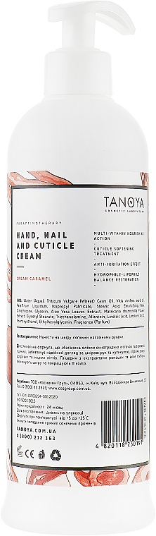 Hand-, Nagel- und Nagelhautcreme Karamellcreme - Tanoya Parafinoterapia — Bild N2