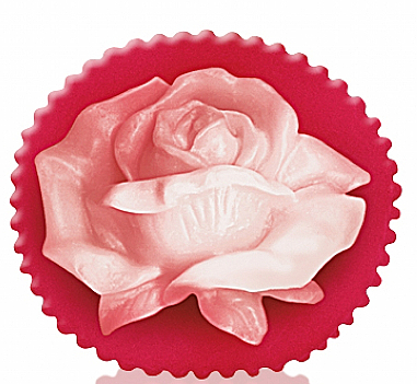 Glycerinseife Rose rot-weiß - Bulgarian Rose Soap — Bild N1