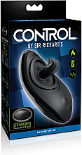 Vibrierender Stimulator aus Silikon schwarz - PipeDream Sir Richard's Control Silicone Rim Joy Black — Bild N3