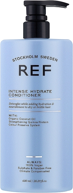 Intensiv feuchtigkeitsspendende und farbschützende Haarspülung mit Bio-Kokos- und Bergamotteöl - REF Intense Hydrate Conditioner — Bild N1