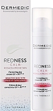 Korrigierende Gesichtscreme für den Tag - Dermedic Redness Calm Correcting Day Cream UV + IR — Bild N2