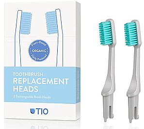 Austauschbare Zahnbürstenköpfe weich grau 2 St. - TIO Toothbrush Soft — Bild N1