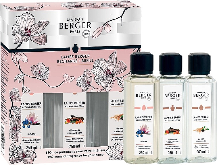 Maison Berger Triopack Bolero  - Füllerset für Aromalampe (Refill 3x250ml)  — Bild N1