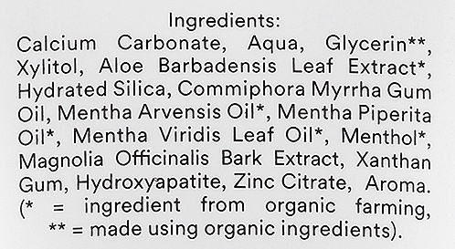 Bio-Zahnpasta mit frischer Minze - Urtekram Sensitive Fresh Mint Organic Toothpaste — Bild N3