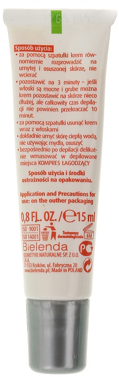 2-stufige Enthaarungscreme für Gesicht - Bielenda Vanity Soft Expert (Enthaarungscreme 15 ml + Balsam nach der Enthaarung 2 St.+ Plastikspatel) — Foto N3