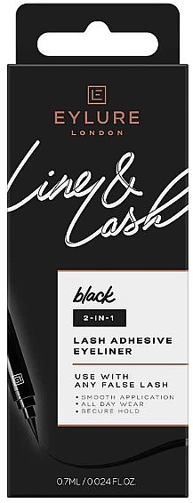 Klebstoff für künsliche Wimpern in Eyeliner-Form - Eylure Line & Lash 2-In-1 Lash Adhesive Pen — Bild N1
