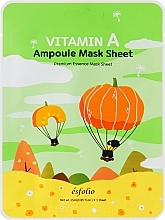 Düfte, Parfümerie und Kosmetik Verjüngende Gesichtstuchmaske mit Vitamin A  - Esfolio Vitamin A Ampoule Mask Sheet 