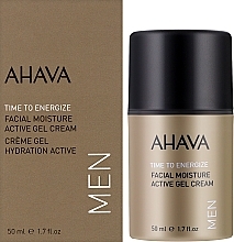 Feuchtigkeitsspendendes Gesichtscreme-Gel - Ahava Time To Energize Men Active Moisture Gel Cream — Bild N2