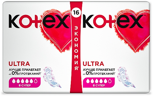 Damenbinden 16 St. - Kotex Ultra Dry Super Duo — Bild N3