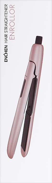 Haarglätter - Enchen Hair Curling Iron Enrollor Pink/White EU — Bild N2