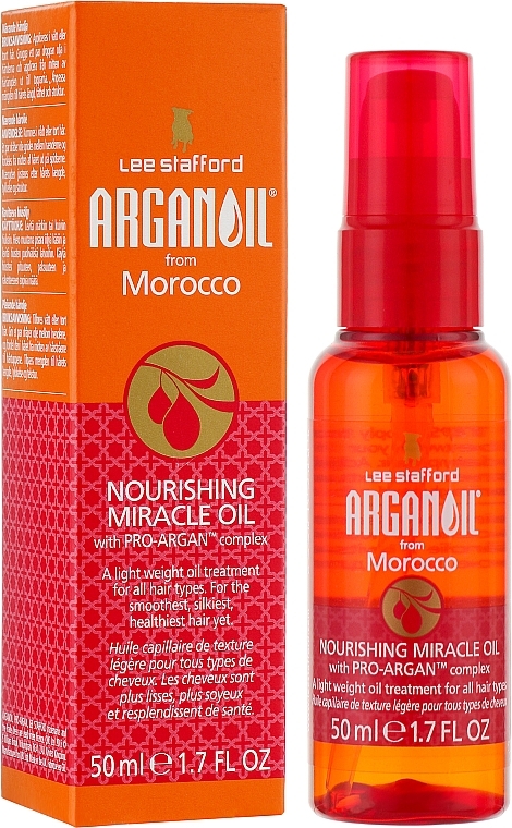 Pflegendes Haaröl mit Argan - Lee Stafford Arganoil From Marocco Agran Oil Nourishing Miracle Oil — Bild N2
