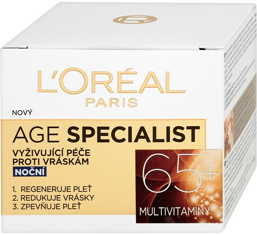Anti-Falten Nachtcreme 65+ - L'Oreal Paris Age Specialist 65+ Anti Wrinkle Night Cream — Bild N1