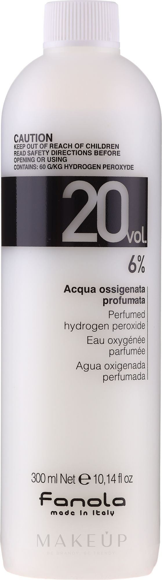 Entwicklerlotion 6% - Fanola Acqua Ossigenata Perfumed Hydrogen Peroxide Hair Oxidant 20vol 6% — Bild 300 ml
