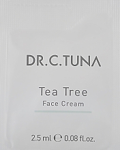 Düfte, Parfümerie und Kosmetik Ausgleichende Gesichtscreme mit Teebaumöl - Farmasi Dr. C. Tuna Tea Tree Face Cream (Probe)