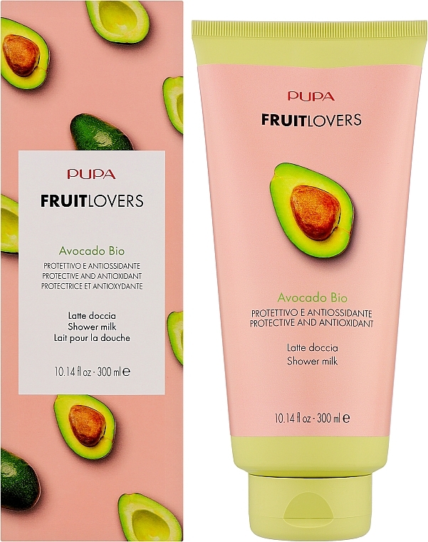 Schützende und antioxidative Duschmilch für den Körper mit Avocado-Extrakt - Pupa Friut Lovers Avocado Shower Milk — Bild N3