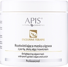 Aufhellende Gesichtsmaske mit Perlen, Goldalgen und Kaviar - APIS Professional Exlusive terApis Algid Mask — Bild N3