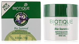 Düfte, Parfümerie und Kosmetik Revitalisierendes Augenkonturgel gegen Müdigkeit mit Seetang - Biotique Bio Seaweed Revitalizaing Eye Gel