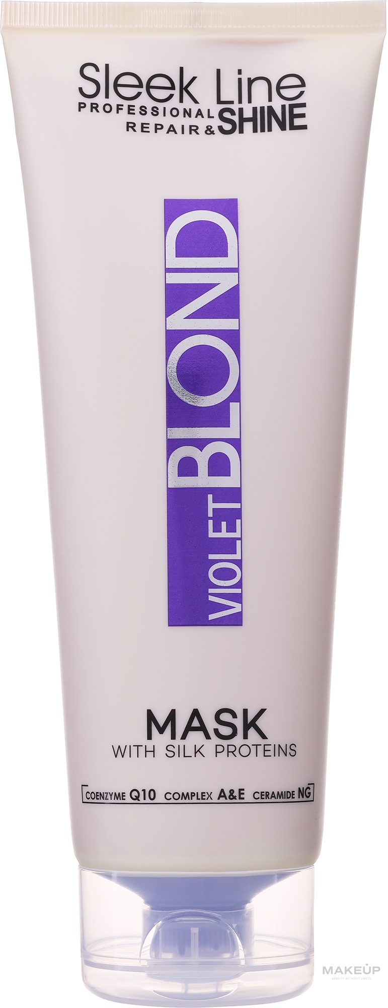 Neutralisierende Haarmaske gegen Gelbstich mit Coenzym Q10 - Stapiz Sleek Line Violet Blond Mask — Bild 250 ml