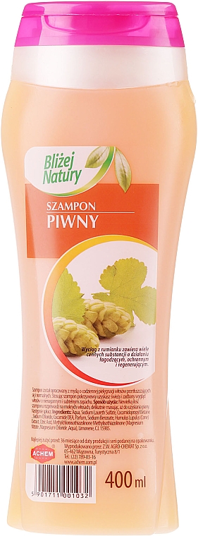 Shampoo für normales und fettiges Haar "Hopfen" - Achem Popular Beer Shampoo — Bild N2