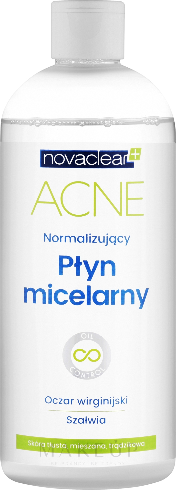 Normalisierendes Mizellen-Reinigungswasser für das Gesicht - Novaclear Acne Micellar Water — Foto 400 ml
