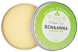 Düfte, Parfümerie und Kosmetik Natürliche Deo-Creme mit Kalk - Ben & Anna Persian Lime Soda Cream Deodorant