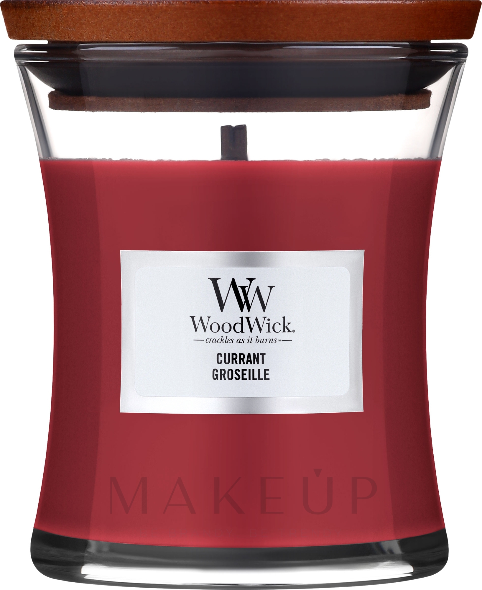 Duftkerze im Glas Currant - WoodWick Candle Ellipse Jar Currant — Bild 275 g