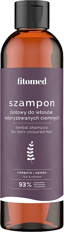 Shampoo für braunes und kupferrotes Haar - Fitomed Herbal Shampoo Dark