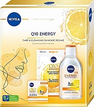 Düfte, Parfümerie und Kosmetik Gesichtspflegeset - Nivea Q10 Energy Care & Cleansing (Mizellenwasser 400ml + Gesichtscreme 50ml + Gesichtsmaske)