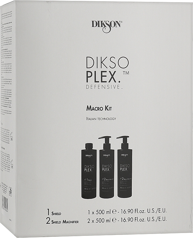 Professionelles Haarpflegeset - Dikson Dikso Plex (Shield 500ml + Haarcreme 2x500ml) — Bild N2