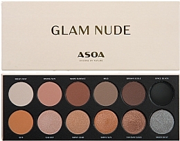 Düfte, Parfümerie und Kosmetik Lidschatten-Palette - Asoa Glam Nude
