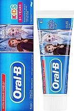 Kinderzahnpasta - Oral-B Junior Frozen II Toothpaste 3+ Yeards Kids — Bild N1