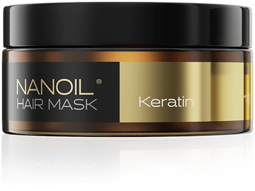 Regenerierende Haarmaske mit Keratin für schwaches und strapaziertes Haar - Nanoil Keratin Hair Mask