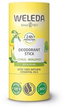 Deostick mit Zitrone und Bergamotte  - Weleda Deodorant Stick Citrus-Bergamot  — Bild N1