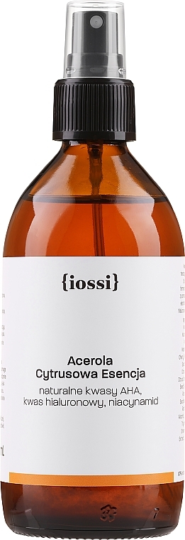 Acerola Gesichtsessenz mit AHA-Säuren, Hyaluronsäure und Niacinamid - Iossi Acerola Essence