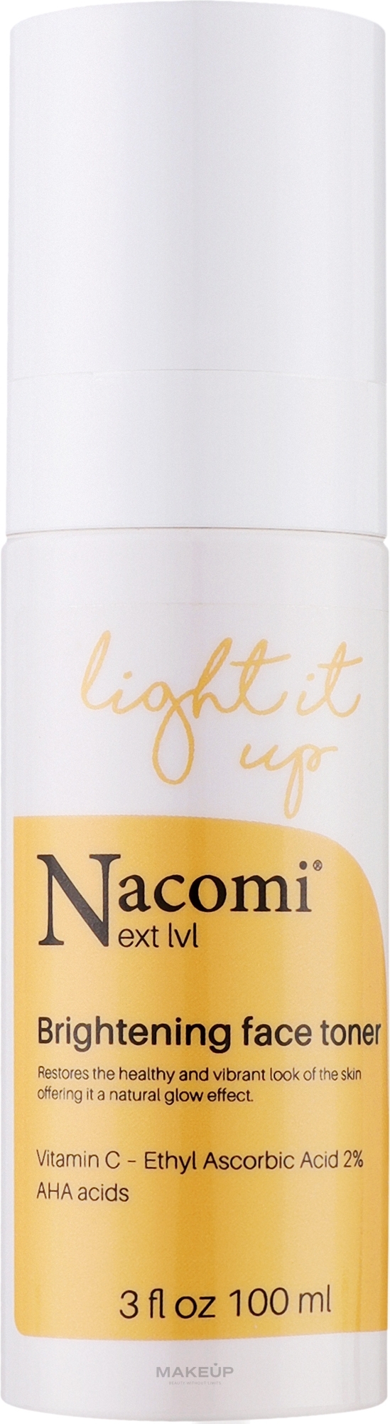 Aufhellendes Gesichtswasser - Nacomi Brightening Face Tonic — Bild 100 ml