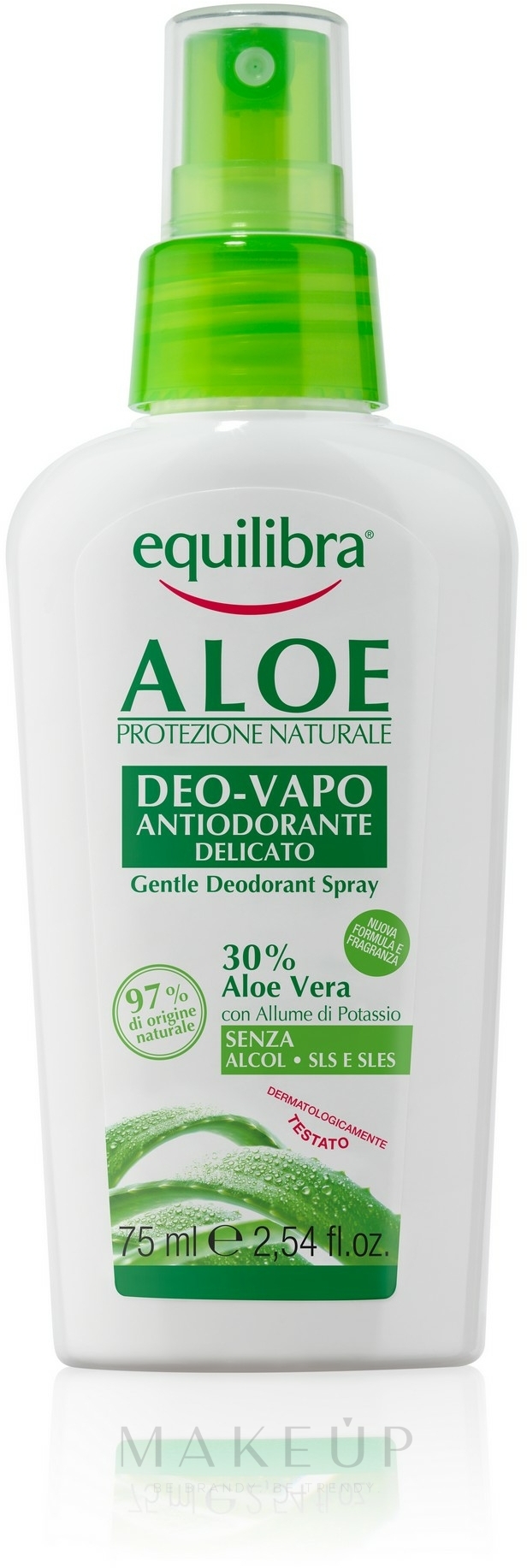 Deospray Antitranspirant - Equilibra Aloe Dezodorant Vapo — Bild 75 ml