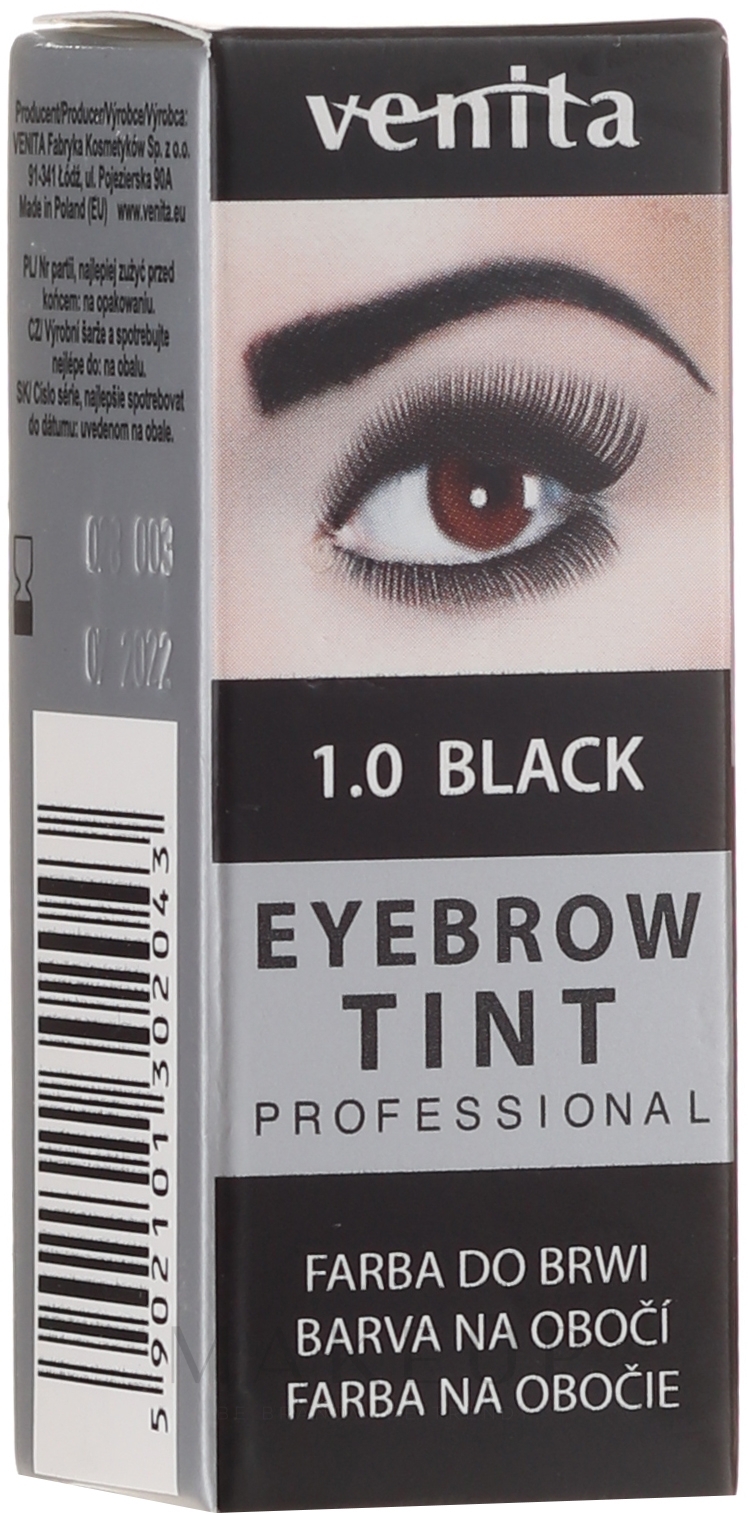 Augenbrauenfarbe - Venita Henna Proffesional — Bild Black