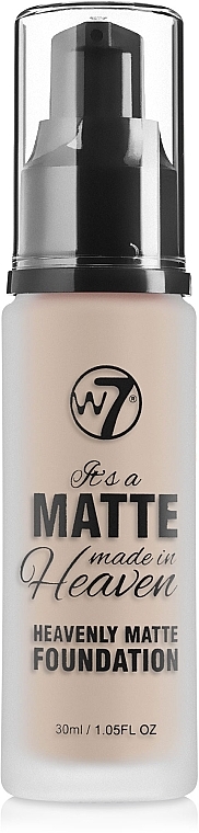 Matte Foundation - W7 It's a Matte Made in Heaven Heavenly Foundation — Bild N1