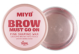 Düfte, Parfümerie und Kosmetik Augenbrauenwachs - Miyo Brow Must Go On Pink Shaping Wax