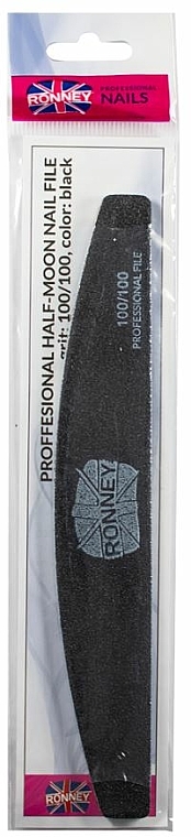 Nagelfeile 100/100 schwarz RN 00267 - Ronney Professional — Bild N1