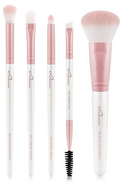 Make-up Pinselset 5-tlg. - Luvia Cosmetics Daily Selection Prime Vegan Candy Brush Set — Bild N1