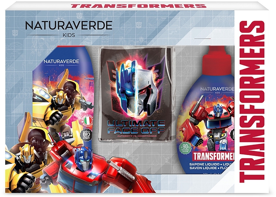 Set - Naturaverde Kids Transformers (sh/gel/250ml + liquid/soap/250ml + bag) — Bild N1