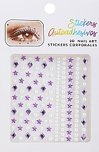 Düfte, Parfümerie und Kosmetik Nagelsticker violett - Lolita Accessories 3D Nail Art Stickers 