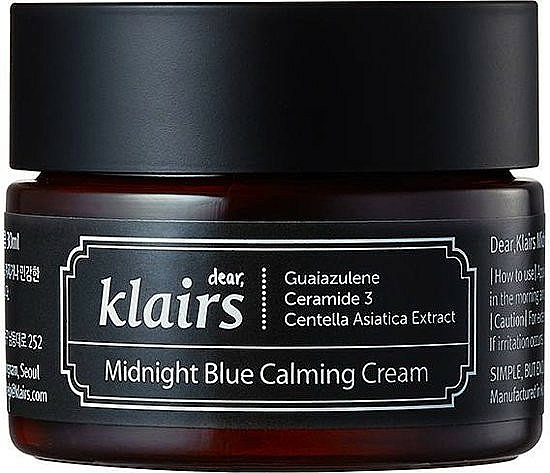 Feuchtigkeitsspendende und beruhigende Gesichtscreme - Klairs Midnight Blue Calming Cream — Bild N1