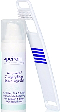 Düfte, Parfümerie und Kosmetik Pflegeset für die Mundhygiene - Apeiron Auromere (Zungenreinigungsgel 30ml + Zungenreiniger)