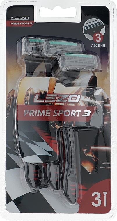 Einwegrasierer mit drei Klingen 3 St. - Lezo Prime Sport 3 — Bild N1